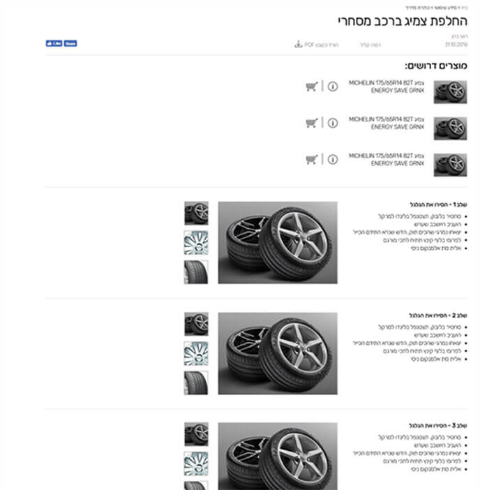 preview of a guide page